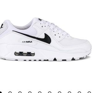 Air Max 90 Sneaker in White, Black, & White